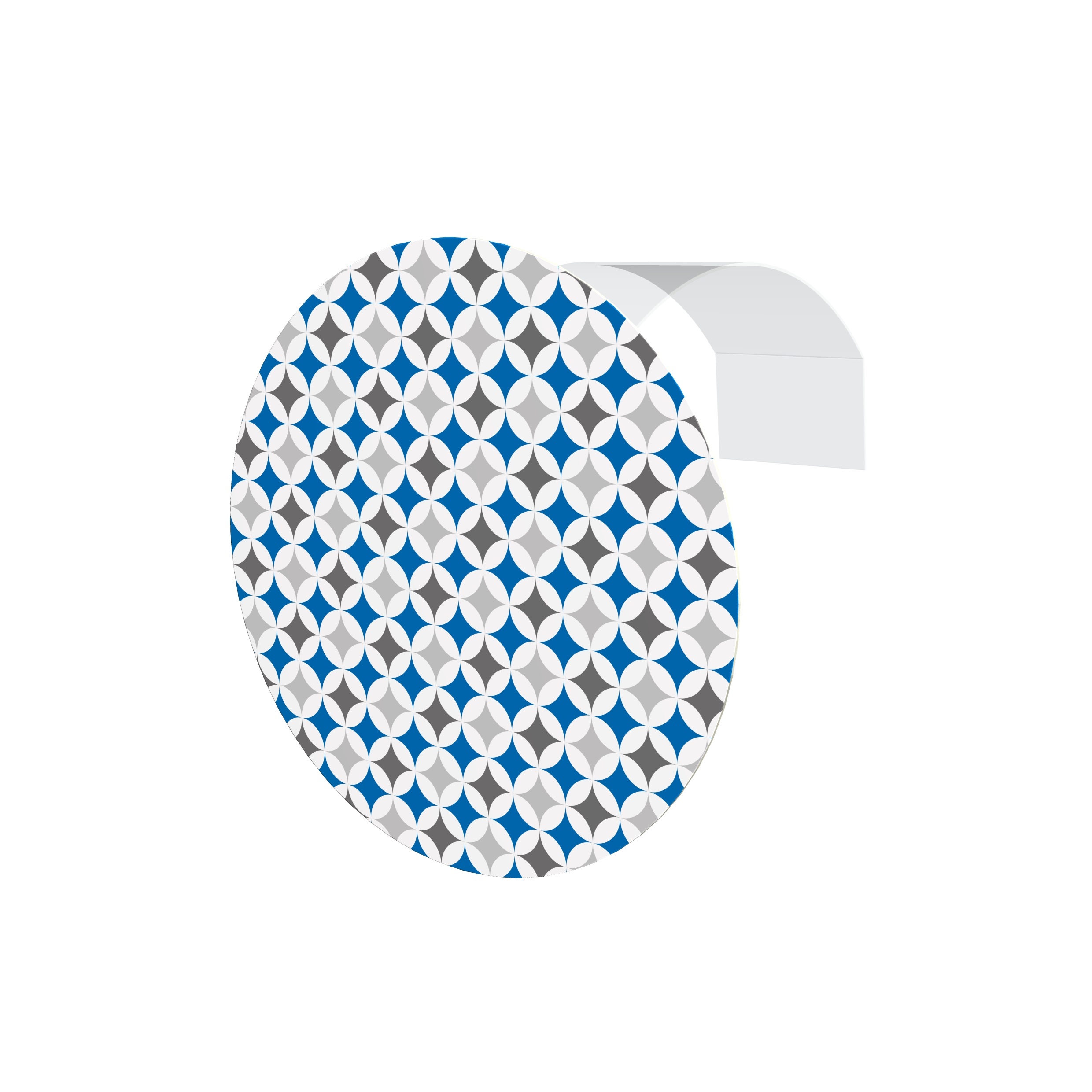 Runder Regalwobbler mit Aktionspreis am Verkaufsregal