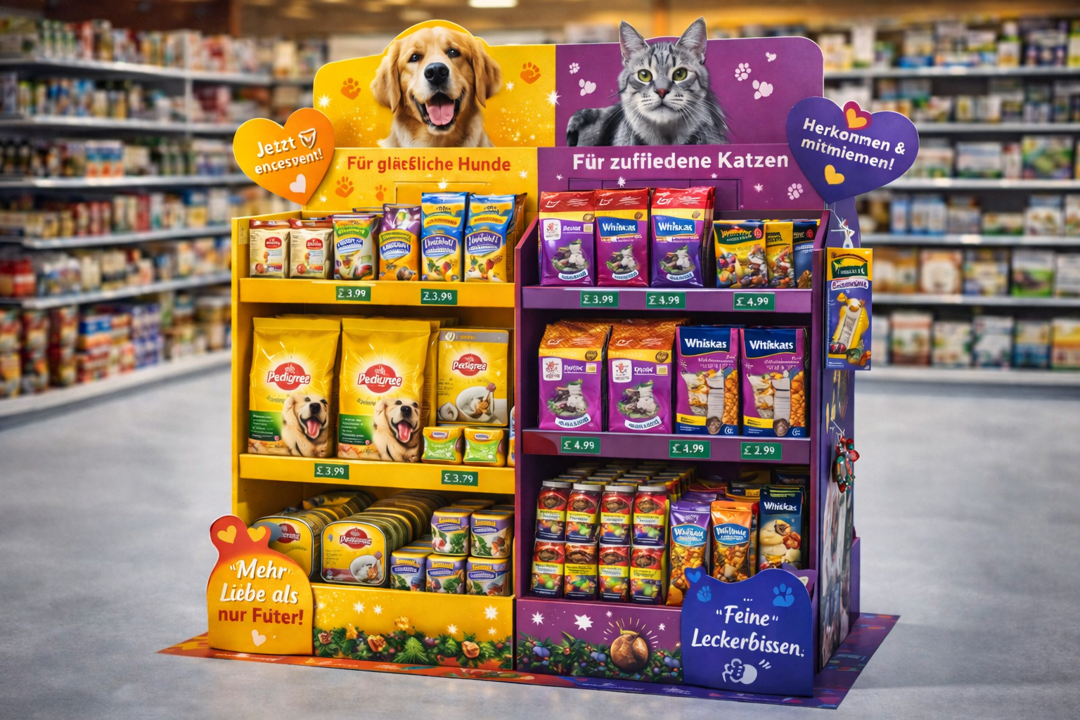 Heimtiermarkt am Point of Sale: Wie Displays im Tierfutter-Segment den Abverkauf steigern