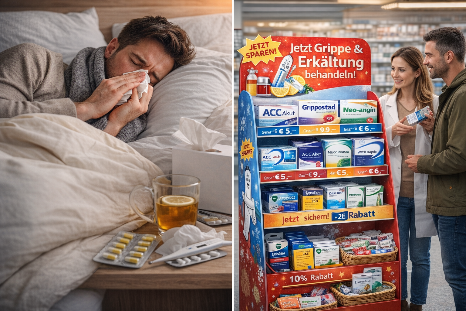 Grippezeit ist Werbezeit – warum starke POS-Präsenz in Apotheken jetzt über Absatz entscheidet