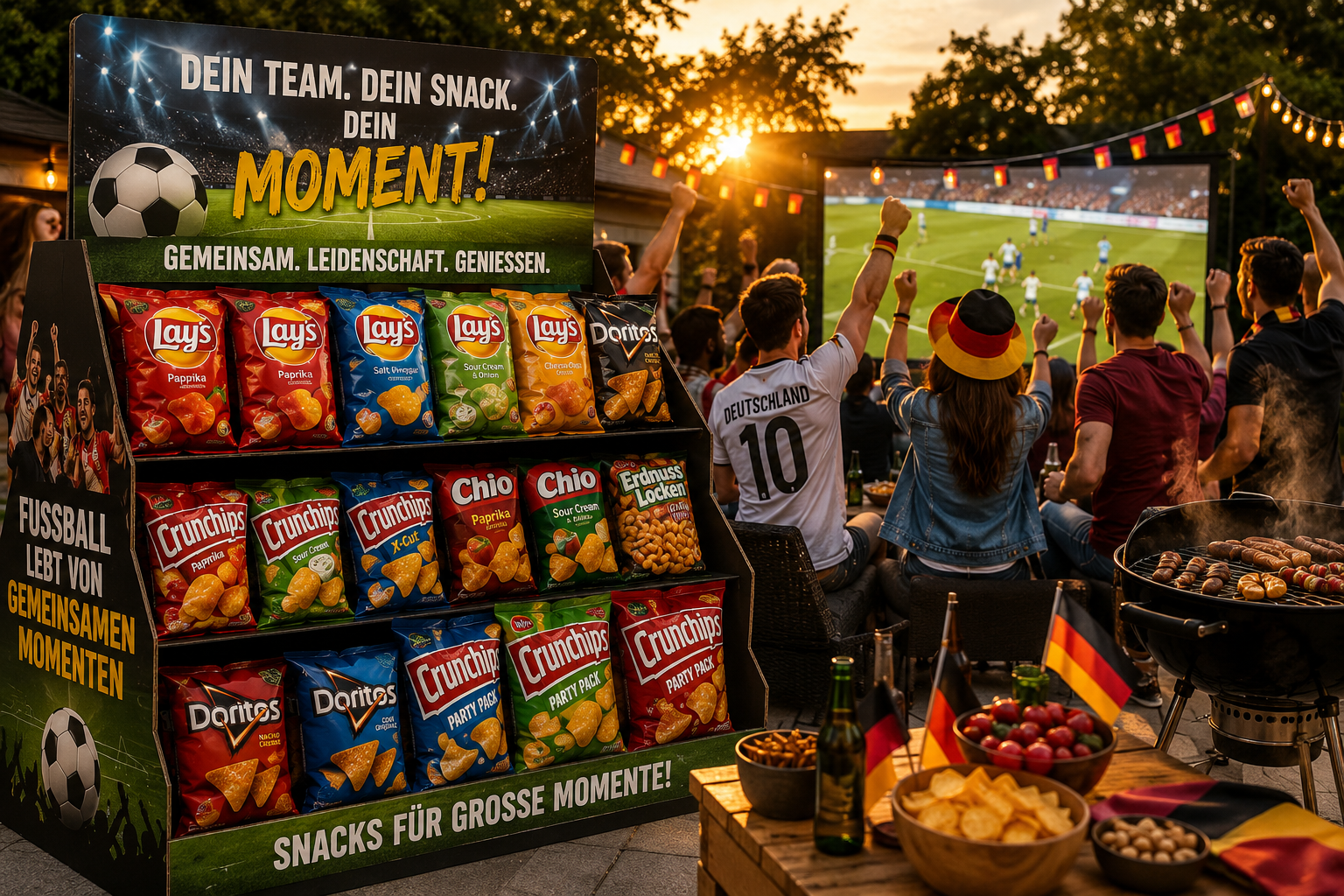 Heute startet die Fußball-Weltmeisterschaft – warum Snacks, Grillgut und Bodendisplays jetzt zu den großen Gewinnern im Handel werden