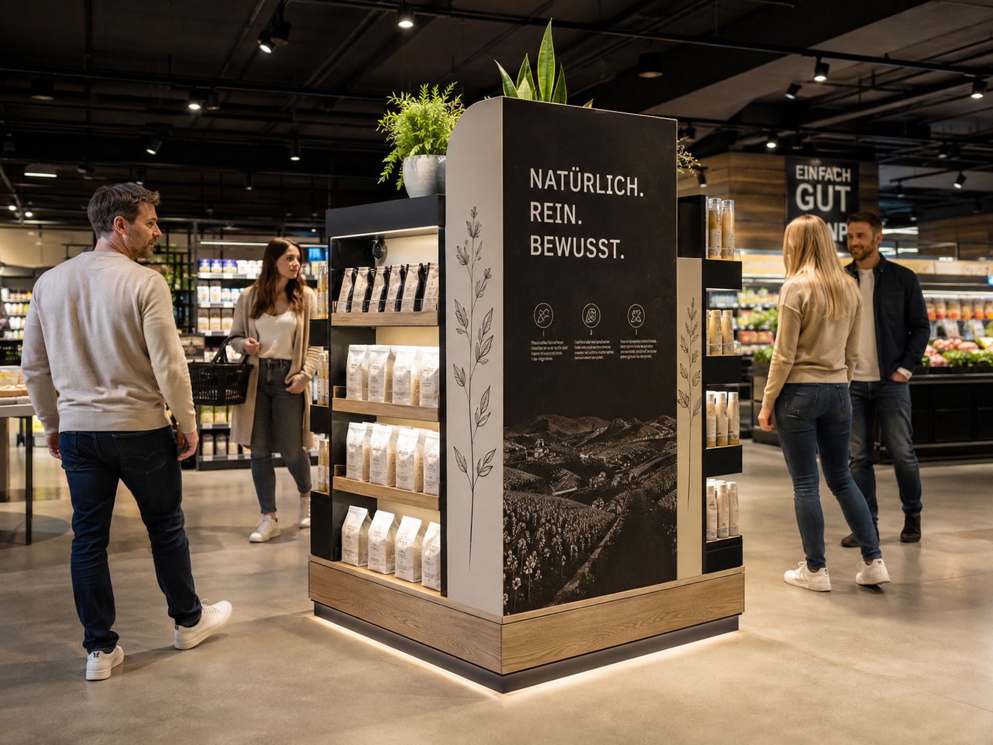 Die unterschätzte Rückseite eines Displays: Warum 360° Gestaltung am POS verkauft