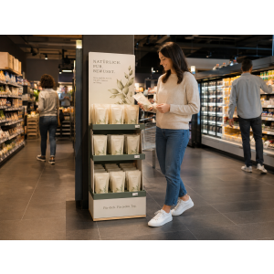 Weniger Fläche, mehr Wirkung: Wie kompakte Displays am POS überzeugen
