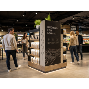 Die unterschätzte Rückseite eines Displays: Warum 360° Gestaltung am POS verkauft